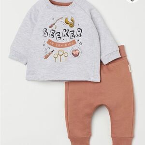 H&M 2 piece printed set  size PM